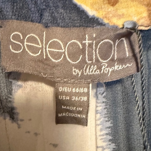 NWT Selection by Ulla Popken Sheer Print Tunic Blouse Plus Size 36/38 - Picture 13 of 14